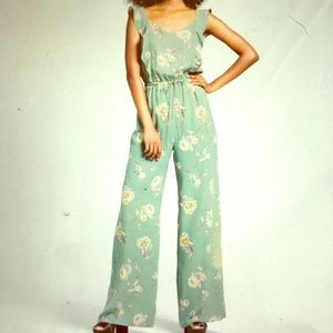 Sage Floral Jumpsuit XL